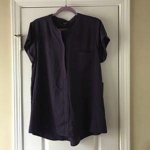 🆕 Simply Vera popover short sleeve blouse, purple